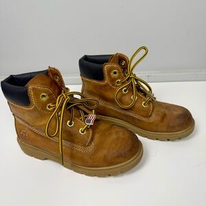 Timberland Kids Brown Leather Boots